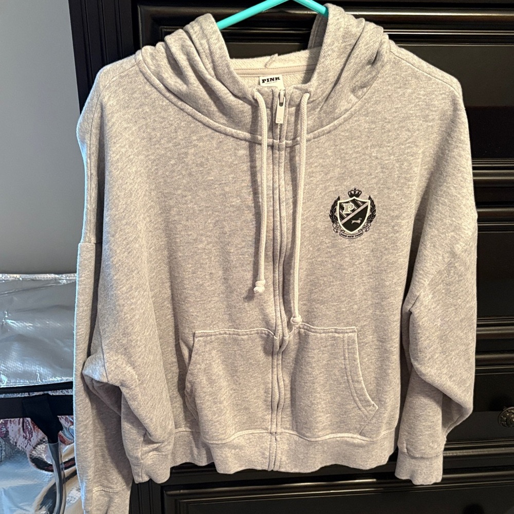 PINK Victoria's Secret Gray Hoodie Sweater